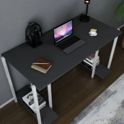 Skånska Möbelhuset Academy Skrivbord 125,2 X 60 Cm - Vit/antracit -Stolar affär e4219c2d56dac6be735982ea71af76901a