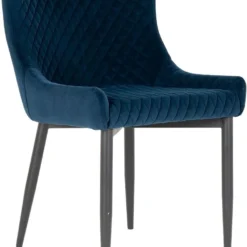 HOUSE NORDIC Boston Matstol - Mörkblå/svart