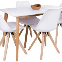 HOUSE NORDIC Vojens Matbord - Vit/natur - 120x70x75 -Stolar affär e55e73fd0c76e1a1fb7c8e2ff0a887bf5d