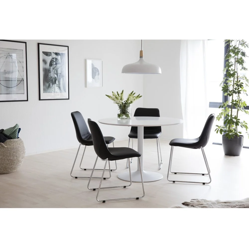 Skånska Möbelhuset Ibiza Matbord ø110 Cm - Vit 4 Skånska Möbelhuset Ibiza Matbord ø110 Cm - Vit - Bild 2