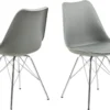 Skånska Möbelhuset Eris Matstol - Grå/krom -Stolar affär e5e79530ef61ceb2980b378a58734dc987