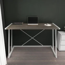 Skånska Möbelhuset Adelaide Skrivbord 114 X 60 Cm - Vit/mörkgrå -Stolar affär e5f7362972090dcfe77678bef157d7c2f0 1