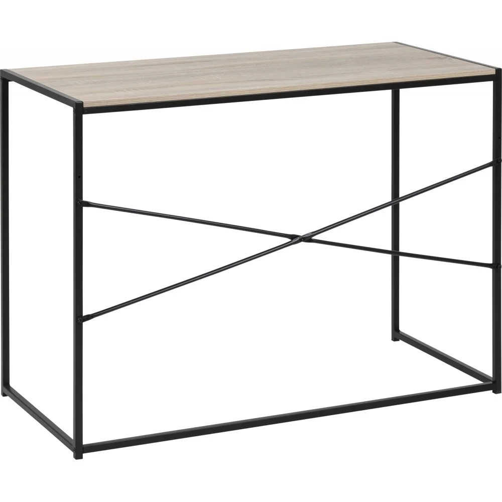 Skånska Möbelhuset Seaford Skrivbord 100 Cm - Sonoma Ek/svart 6 Skånska Möbelhuset Seaford Skrivbord 100 Cm - Sonoma Ek/svart - Bild 4