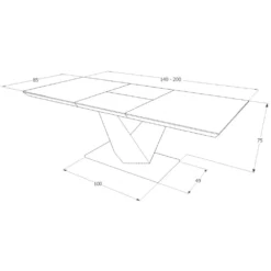 Skånska Möbelhuset Taylor Matbord 140-200 Cm - Sonoma Ek/vit -Stolar affär e83f08a02a353a6c4ce4d845842565a89e