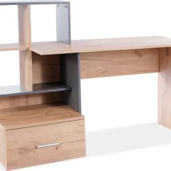 Skånska Möbelhuset Boro Skrivbord 150x50 Cm - Wotan Ek/antracit