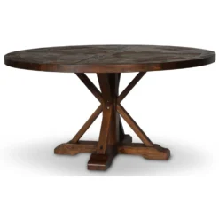 Skånska Möbelhuset Tuva Runt Matbord Ø150 Cm - Brun Vintage -Stolar affär ebbbd8db084e6a4dd072fab6ed683c3d90