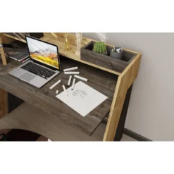 Skånska Möbelhuset Broklyn Skrivbord 123,6 X 59,6 Cm - Wenge/ek -Stolar affär ec3f93bbfef9723053c02d7f00542ccfbb