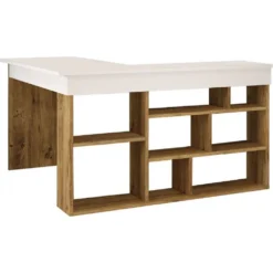 Skånska Möbelhuset Tywin Hörnskrivbord 129x120 Cm - Furu/vit -Stolar affär ecaa083927833b9172102b8390a25f80e7