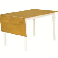 Skånska Möbelhuset Åminne Klaffbord 120-160 Cm - Vit/ekbets