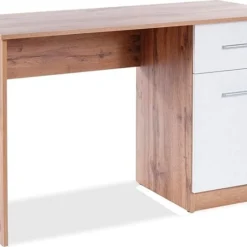 Skånska Möbelhuset Boro Skrivbord 120x51 Cm - Wotan Ek/vit