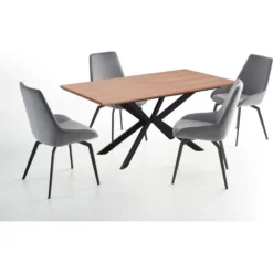 Skånska Möbelhuset Matamata Matbord 160-200 Cm - Ek/svart -Stolar affär ef33de7068b666ffbc76bc90816f3eb90b