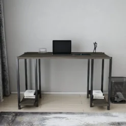 Skånska Möbelhuset Academy Skrivbord 125,2 X 60 Cm - Svart/mörkgrå -Stolar affär ef76db6cd4c6701c5ec4dd470753998574