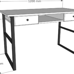 Skånska Möbelhuset Allan Skrivbord 120x60 Cm - Furu -Stolar affär ef90fb3affbeb036b4c74d84db0d70bca4