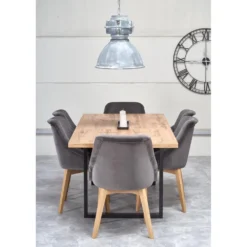 Skånska Möbelhuset Kasady Matbord 160-210 Cm - Wotan Ek/svart -Stolar affär f10b77468446bcb5effe986aca36d392d9