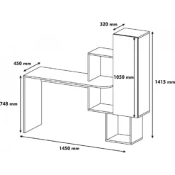 Skånska Möbelhuset Ace Skrivbord 145x45 Cm - Valnöt/vit 11 Skånska Möbelhuset Ace Skrivbord 145x45 Cm - Valnöt/vit -Stolar affär f1166dfc9865c6ae814eb2be122d6b9427