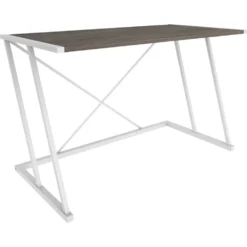 Skånska Möbelhuset Adelaide Skrivbord 114 X 60 Cm - Vit/mörkgrå