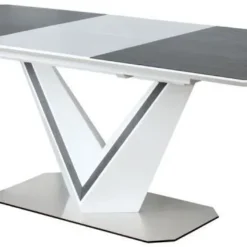 Skånska Möbelhuset Luz 160-220 Cm Matbord - Vit/grå