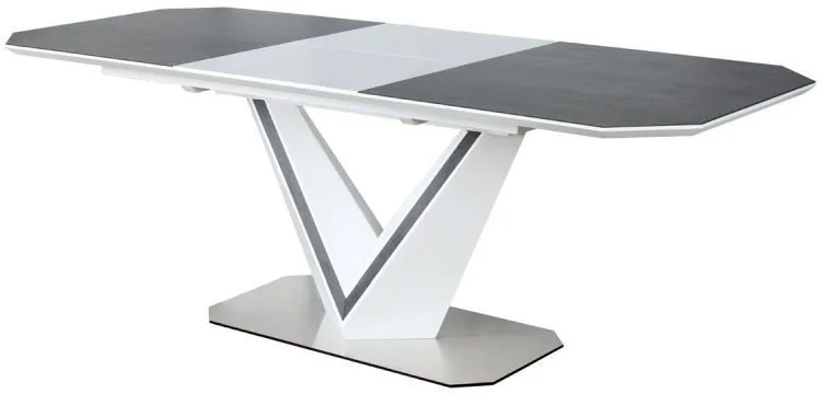 Skånska Möbelhuset Luz 160-220 Cm Matbord - Vit/grå 3 Skånska Möbelhuset Luz 160-220 Cm Matbord - Vit/grå