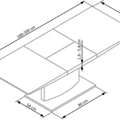 Skånska Möbelhuset Chandrika Matbord 180-220 Cm - Vit -Stolar affär f4171bf3c8f4c990729f53f132bbc82496