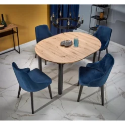 Skånska Möbelhuset Berivan Matbord 102-142 Cm - Artisan Ek/svart -Stolar affär f5140b4b8290d26492cb7ffb6b4736c431