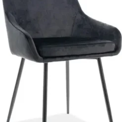 Skånska Möbelhuset Albi Matstol - Svart Sammet