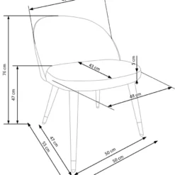Skånska Möbelhuset Paulina Matstol - Grå (sammet) / Mässing -Stolar affär f70d5f4d0cf8c5f538246bc297c39b85a2