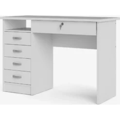 Skånska Möbelhuset Function Plus Skrivbord Med 4 Lådor 109,3 X 48,5 Cm - Vit -Stolar affär f76340c86410b964c5dadfa882bdfa50dc
