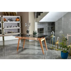 Skånska Möbelhuset Palace Matbord 160 Cm - Ek/glas -Stolar affär f7f44449b96bdb86e6e0fb9721868f0aae