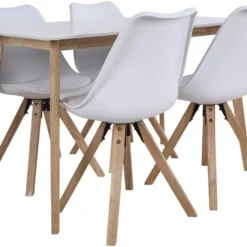 HOUSE NORDIC Vojens Matbord - Vit/natur - 120x70x75 -Stolar affär f83adca8419e5bd72cd96a08e3ca778361