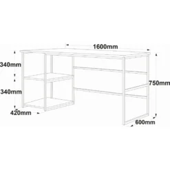 Skånska Möbelhuset Voyage Skrivbord 160x60 Cm - Furu -Stolar affär f92dfa269ea7d0c3cfb170b768428167cb
