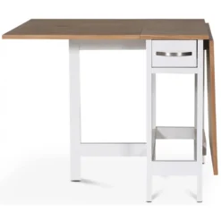 Skånska Möbelhuset Fårö Klaffbord 30/90/150 X 80 Cm - Vit / Ek -Stolar affär f941f058a8a352bf784dc5132eb2caeb98