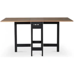 Skånska Möbelhuset Fårö Klaffbord 30/90/150 X 80 Cm - Svart / Ek -Stolar affär f95460354f94c9ebec937092bef7fe86fc