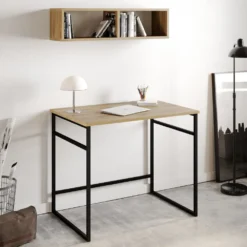 Skånska Möbelhuset Gama Skrivbord 90x60 Cm - Ek/svart -Stolar affär fb3c12abd85b765e342aae9cad47bd8a54 1