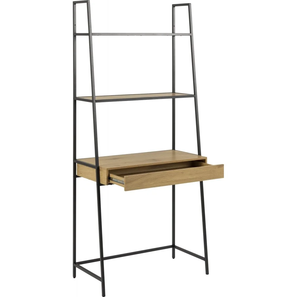 Skånska Möbelhuset Seaford Skrivbordshylla - Svart/ek 5 Skånska Möbelhuset Seaford Skrivbordshylla - Svart/ek - Bild 3