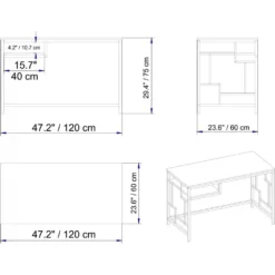 Skånska Möbelhuset Victory Skrivbord 120x60 Cm - Vit -Stolar affär fc0bafab284bdadf79a021d3f041c195df
