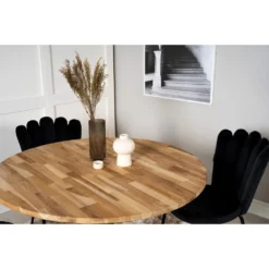 Skånska Möbelhuset Regald Matbord 100 Cm - Teak/svart -Stolar affär fdb04861a3e155928d18e60316c1988778