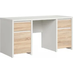 Skånska Möbelhuset Kaspian Skrivbord 160 X 65 Cm - Vit/ek