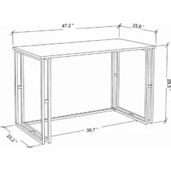 Skånska Möbelhuset Kane Skrivbord 120 X 60 Cm - Svart/mörkgrå -Stolar affär ff697f458eb841985d8452f11fbeabf028