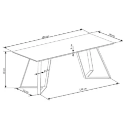 Skånska Möbelhuset Lykke Matbord 180 X 90 Cm - Mörkbetsad Ek / Svart Metall -Stolar affär ffe3ab16c822ad82893da72a9dc2e37e19